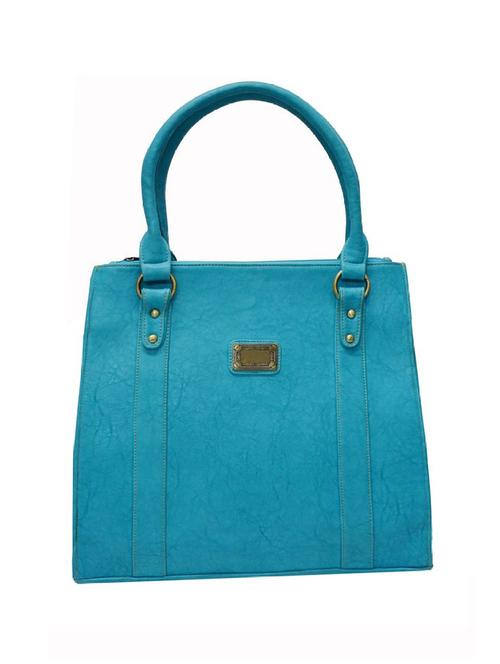 blue leatherette handbag - 10599250 - Very Small Image - 1