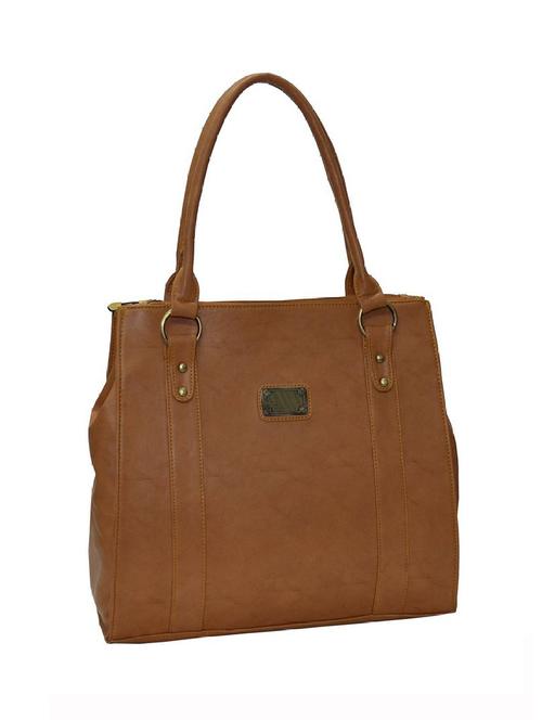 brown leatherette handbag - 10599251 - Very Small Image - 1