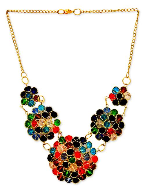 multi colored crystal necklace - 10601216 - Very Small Image - 1