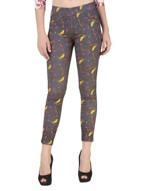grey cotton jeggings - 10601442 - Very Small Image - 1
