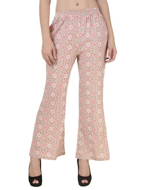 red viscose palazzos - 10601447 - Very Small Image - 1