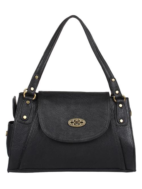 black faux leather handbag - 10602393 - Very Small Image - 1