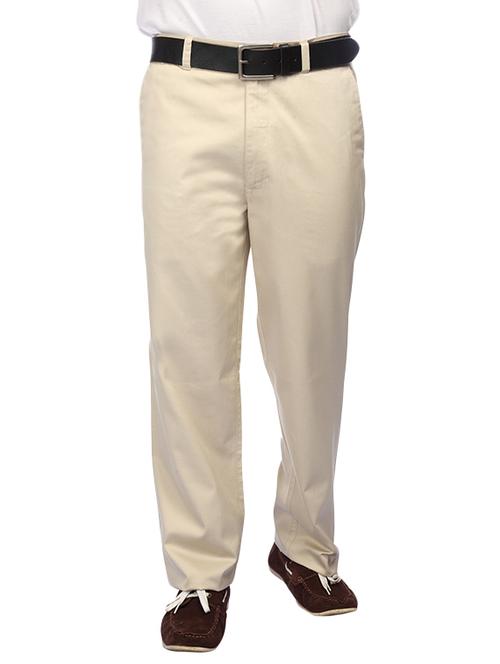 white cotton casual trousers - 10604393 - Very Small Image - 1