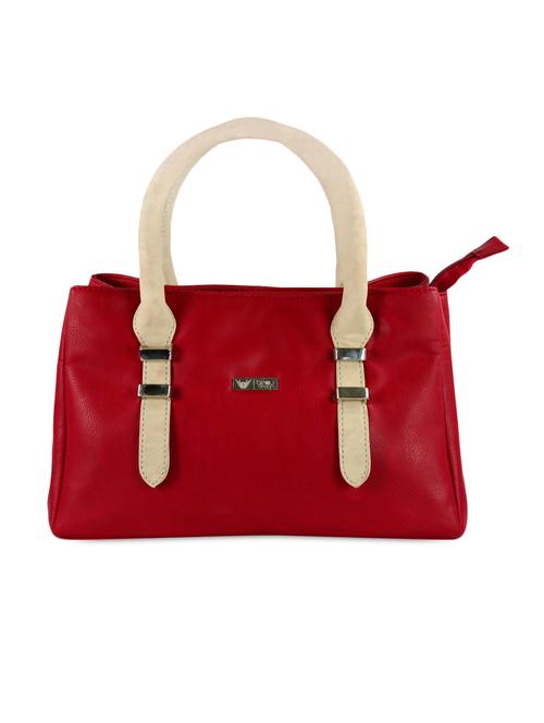 textured red leatherette handbag - 1060549 - Very Small Image - 1