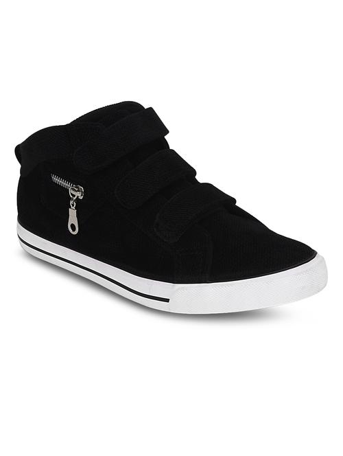 black synthetic lace up sneakers - 10606403 - Very Small Image - 1
