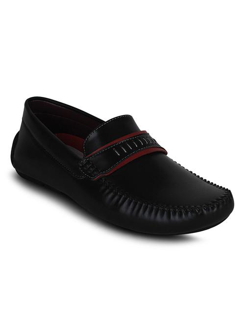 black synthetic slip on loafers - 10606461 - Very Small Image - 1