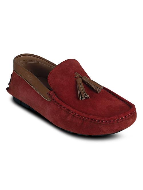 red synthetic slip on loafers - 10606474 - Very Small Image - 1