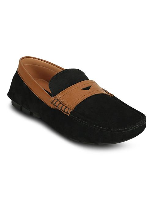 black synthetic slip on loafers - 10606475 - Very Small Image - 1