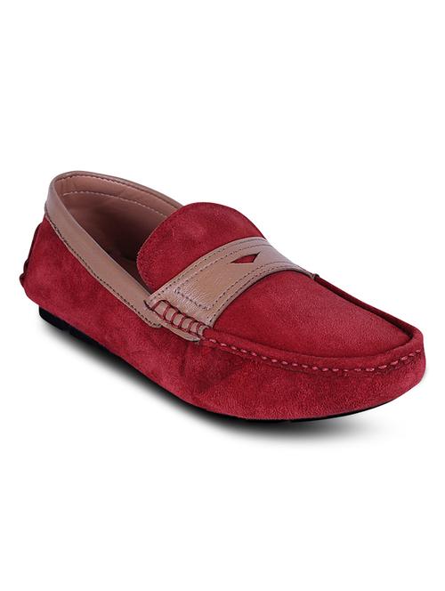 red synthetic slip on loafers - 10606477 - Very Small Image - 1