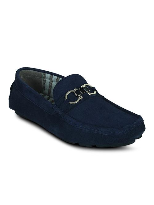 blue synthetic slip on loafers - 10606490 - Very Small Image - 1