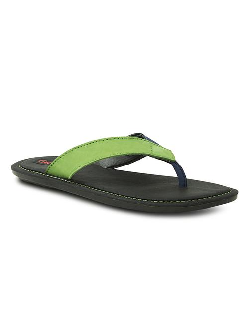 green synthetic slip on flip flops - 10606568 - Very Small Image - 1