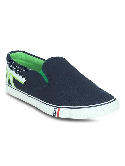 blue synthetic lace up sneakers - 10606625 - Very Small Image - 1