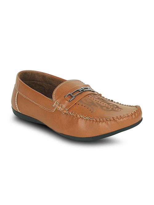 tan synthetic slip on loafers - 10606638 - Very Small Image - 1