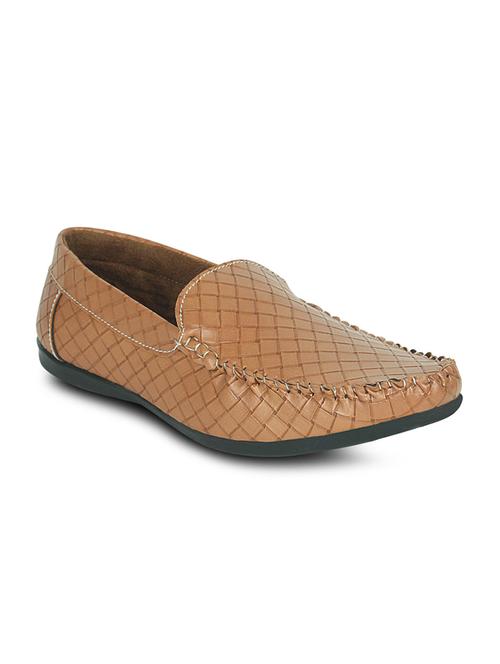 tan synthetic slip on loafers - 10606641 - Very Small Image - 1
