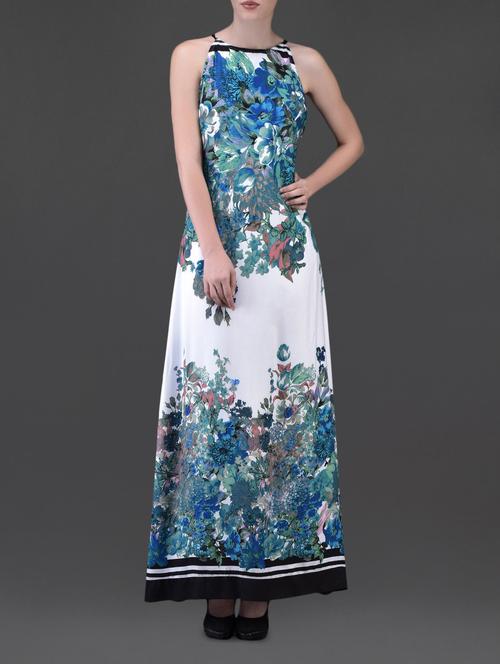 floral print rayon maxi dress - 1060755 - Very Small Image - 1