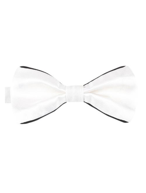 white polyester bow ty - 10607921 - Very Small Image - 1