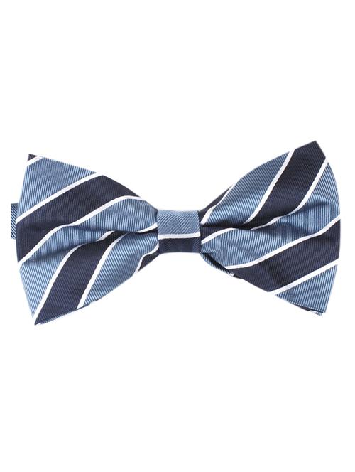 blue polyester bow ty - 10607922 - Very Small Image - 1
