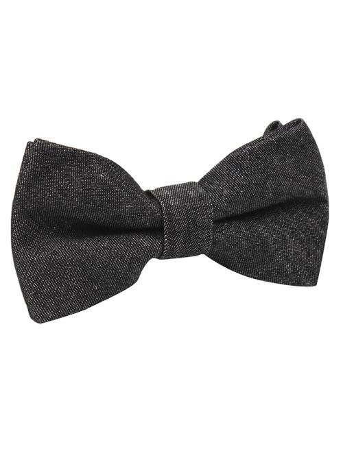 black linen bow ty - 10607928 - Very Small Image - 1
