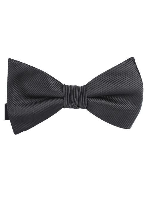 black polyester bow ty - 10607934 - Very Small Image - 1