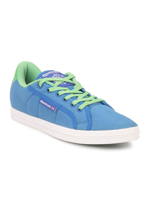 blue mesh, leatherette sneakers - 10608172 - Very Small Image - 1