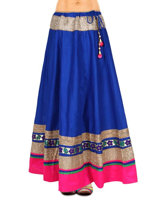 royal blue cotton skirts - 10608890 - Very Small Image - 1