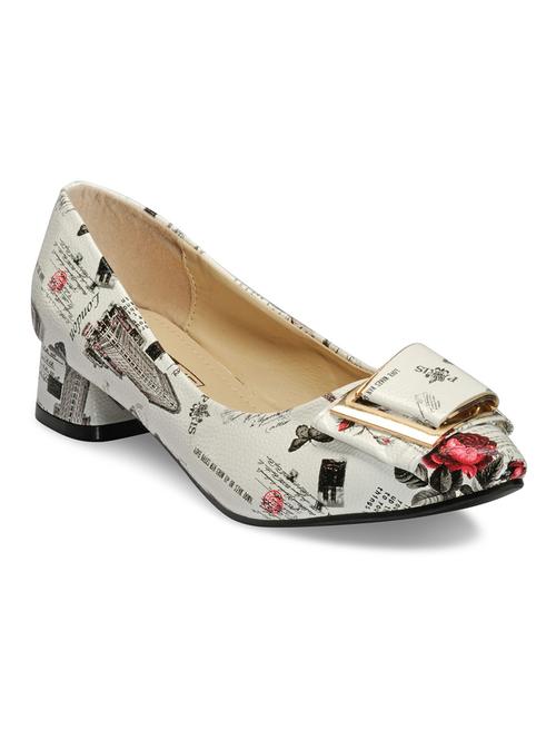 white leatherette pump - 10616848 - Very Small Image - 1