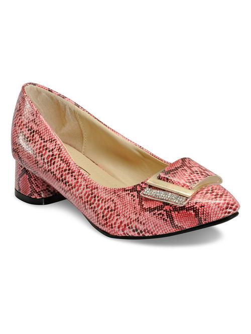 pink leatherette pumps - 10616855 - Very Small Image - 1