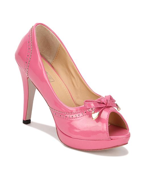 pink leatherette sandals - 10616898 - Very Small Image - 1