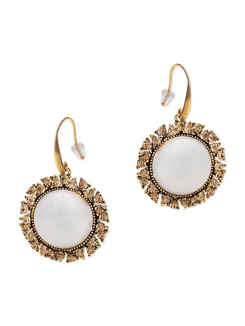 swarovski crystal embellished gold earrings - 1061755 - Very Small Image - 1