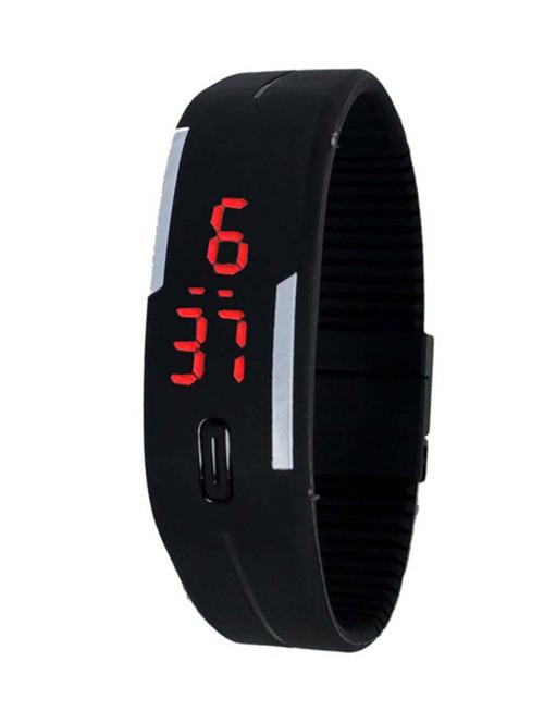 m-digital black digital rubber led watch - 10618533 - Very Small Image - 1