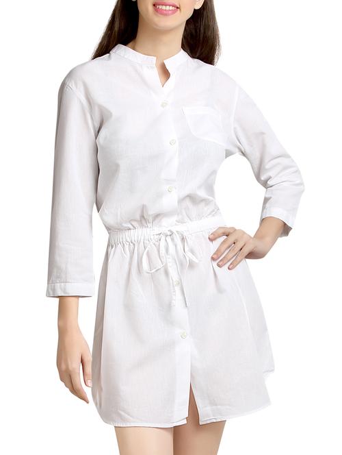 white cotton dress - 10621526 - Very Small Image - 1