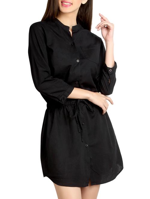 black cotton dress - 10621527 - Very Small Image - 1