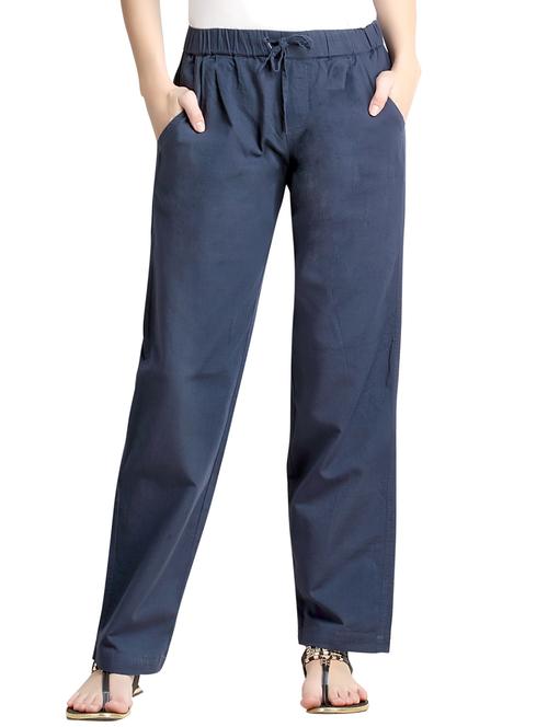 navy cotton pajama - 10621546 - Very Small Image - 1