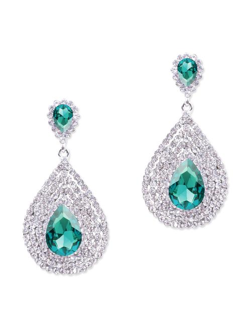 green metal alloy earring - 10621617 - Very Small Image - 1