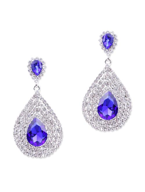 blue metal alloy earring - 10621619 - Very Small Image - 1