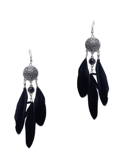black metal alloy earring - 10621647 - Very Small Image - 1
