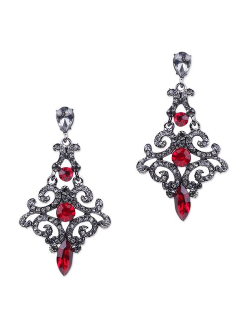 black metal alloy earring - 10621745 - Very Small Image - 1