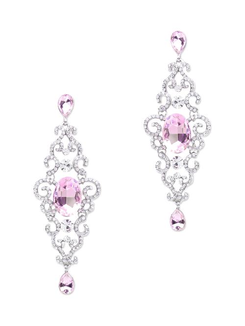 silver brass drop earrings - 10621753 - Very Small Image - 1