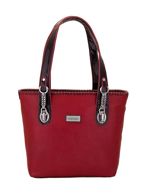 red leatherette handbag - 10626381 - Very Small Image - 1
