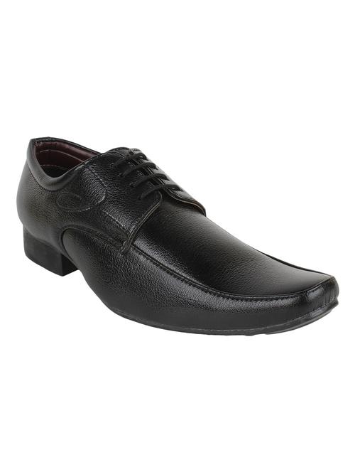 black leatherette derbies - 10626655 - Very Small Image - 1