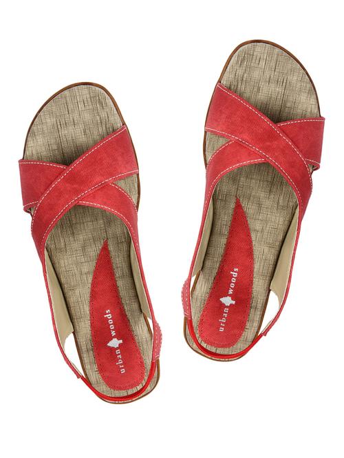 red leatherette sandal - 1062877 - Very Small Image - 1