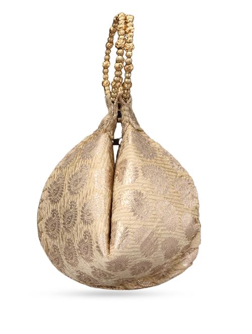 Paisley Embroidered Silk Potli - 1063521 - Very Small Image - 1