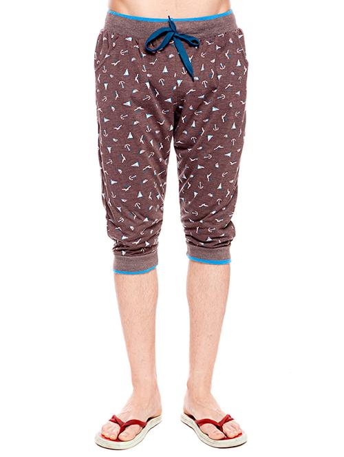brown cotton track pant - 10640802 - Very Small Image - 1