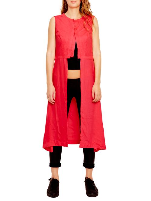 pink viscose tunic - 10641875 - Very Small Image - 1