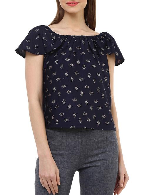blue polyester top - 10645292 - Very Small Image - 1