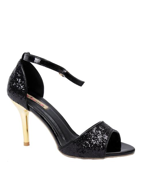 black leatherette sandals - 10645759 - Very Small Image - 1