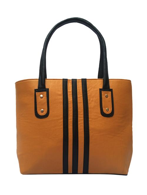 tan leatherette handbag - 10647691 - Very Small Image - 1