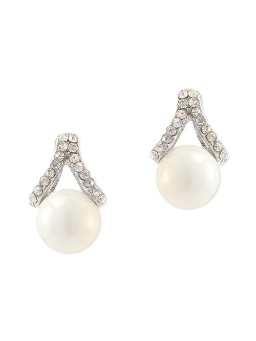 white metal alloy earring - 10649559 - Very Small Image - 1
