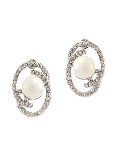 white metal alloy earring - 10649562 - Very Small Image - 1