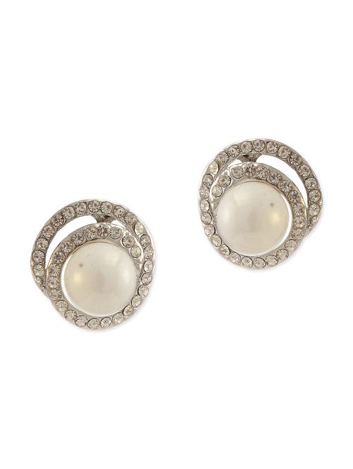 white metal alloy earring - 10649572 - Very Small Image - 1